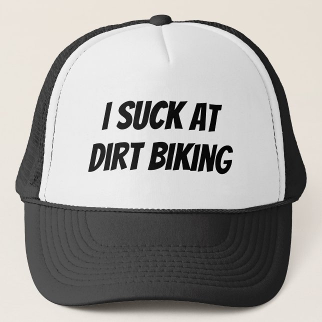 Jag suger på Dirt Biking Truckerkeps (Framsida)