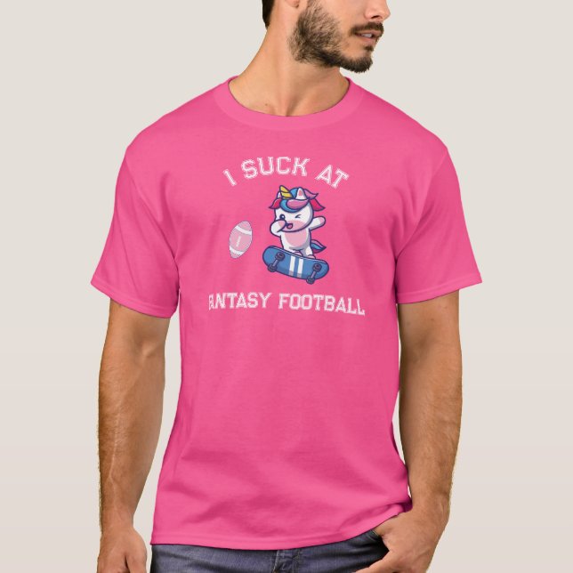Jag suger på Fantasy Football T Shirt (Framsida)