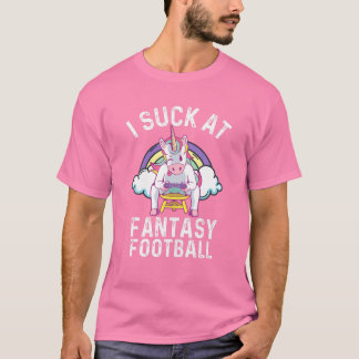 Jag suger på Fantasy Football Unicorn Gamer F T Shirt