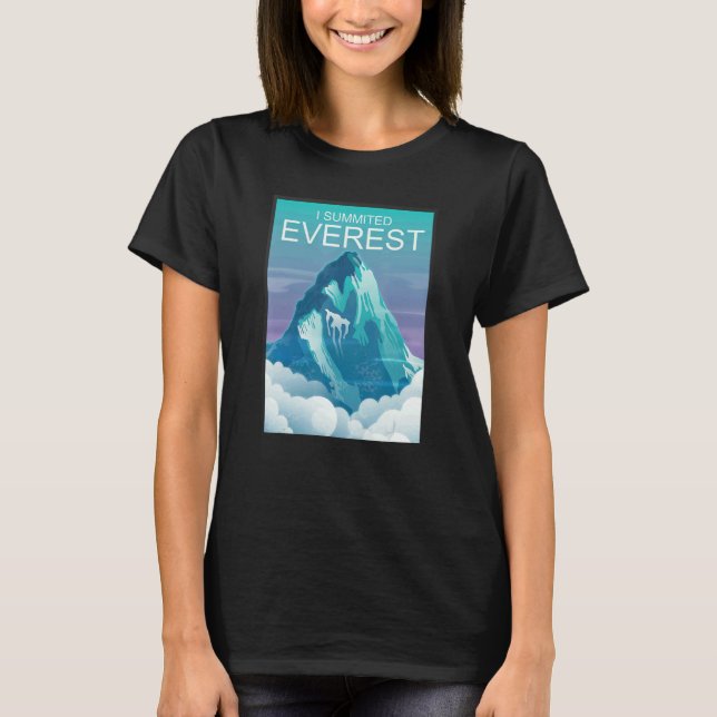 Jag summerade toppmötet i Everest Mountain T Shirt (Framsida)