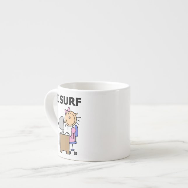 Jag surfar på webben espressomugg (Framsida vänster)