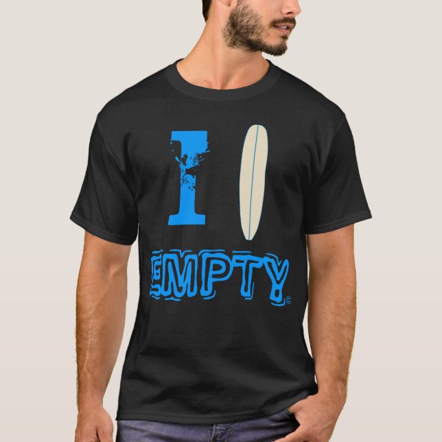 Jag surfar tomt t-shirt (Framsida)
