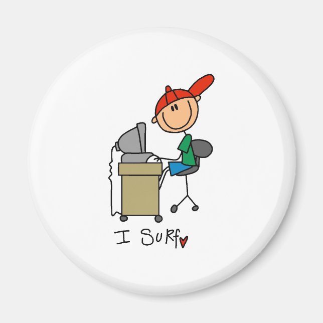 Jag Surfor Webben Magnet (Framsidan)