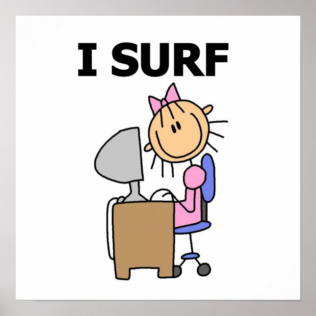 Jag Surfor Webben Poster (Framsidan)