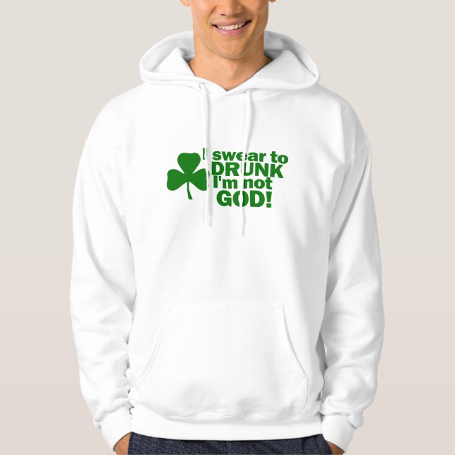 Jag svär till den berusade I-förmiddagen inte Sweatshirt (Framsida)