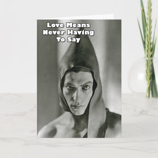 Jag svär till guden mig den inte glada helgkort (Framsida)