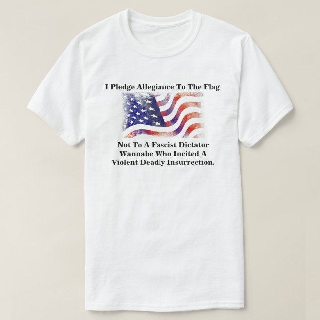 Jag svär trohet till flaggan Inte............... T Shirt (Design framsida)