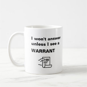 Jag svarar bara om jag ser en garanti - roligt - kaffemugg