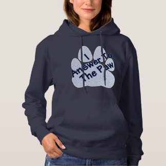 Jag svarar Tass på Tass kvinnors hoodie T Shirt