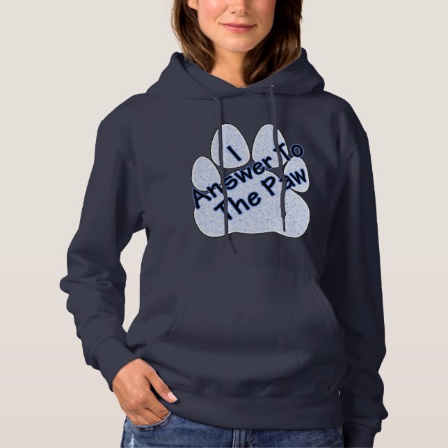 Jag svarar Tass på Tass kvinnors hoodie T Shirt (Framsida)