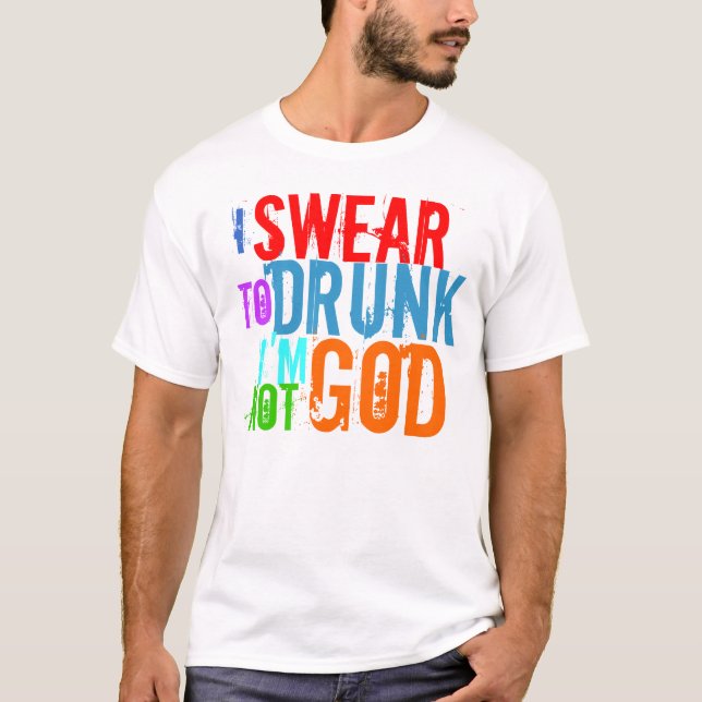 JAG SVARAR TILL DRUNK JAG ÄR INTE GOD TRÖJA (Framsida)