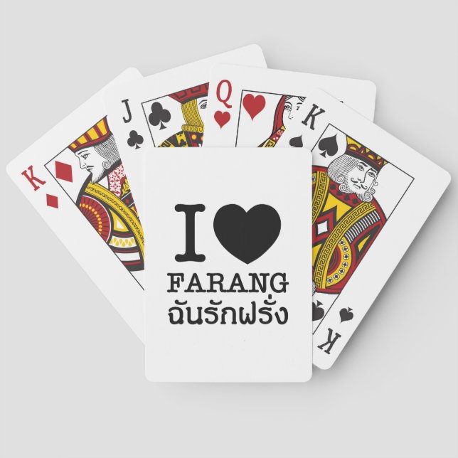 Jag svarta hjärta (kärlek) utlänning kortlek (Baksidan)