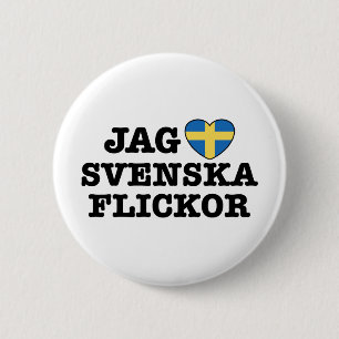 Jag Svenska Flickor Knapp