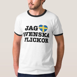 Jag Svenska Flickor Tee