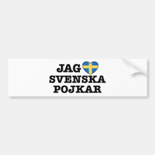 Jag Svenska Pojkar Bildekal