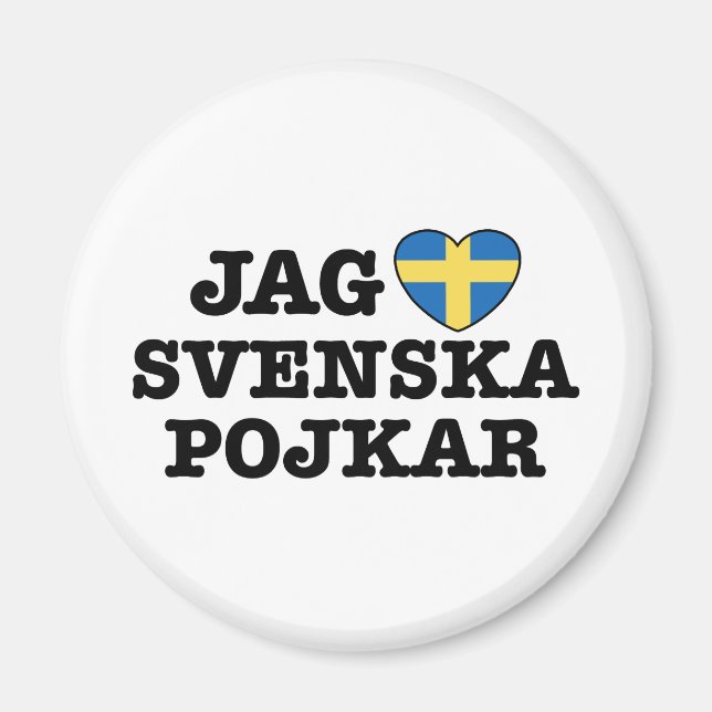 Jag Svenska Pojkar Magnet (Framsidan)