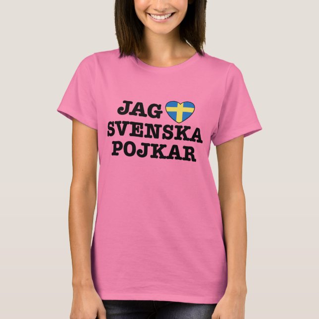 Jag Svenska Pojkar T Shirt (Framsida)