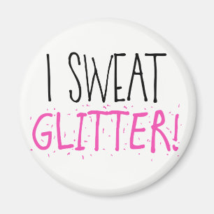 Jag svenskar "GLITTER!" Magnet