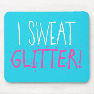Jag svenskar "GLITTER!" Musmatta