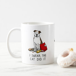 Jag svenskar katten gjorde det på Bull (lt brindle Kaffemugg