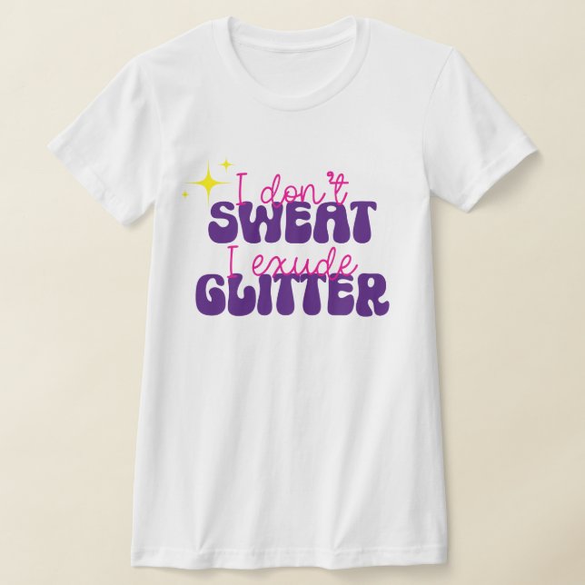 Jag sveper inte ut Glitter Rolig tröja (Laydown)