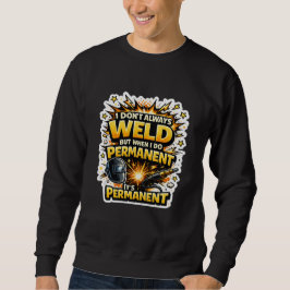 Jag svetsar inte alltid roligt serie-tejp-shirt lång ärmad tröja