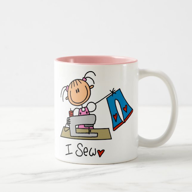 Jag syr muggen Två-Tonad mugg (Höger)