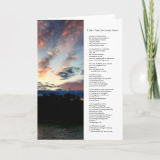 Jag Tack inte tillräckligt, kompis...