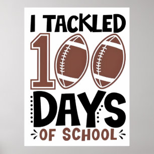 Jag Tacklade 100 Dagar i Skolan–Fotbollstemat 2025 Poster