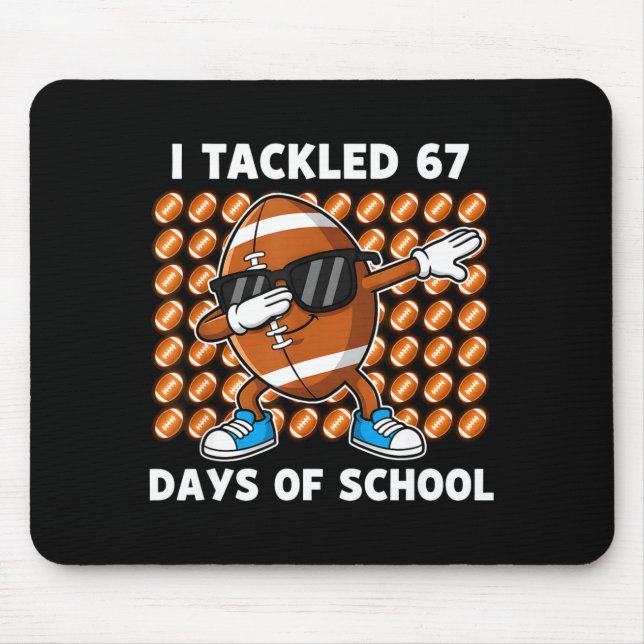 Jag Tacklade 67 Dagar Av Skolan 67 Meme Fotbollshu Musmatta (Framsidan)