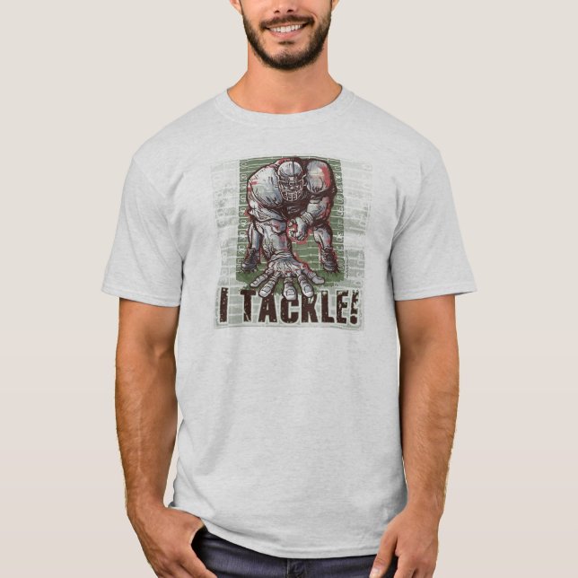 Jag tacklar! FotbollT-tröja T-shirt (Framsida)