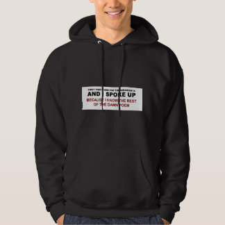 Jag talade om hoodie