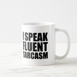 Jag talar den roliga muggen för den flytande kaffemugg