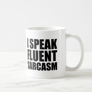 Jag talar den roliga muggen för den flytande kaffemugg
