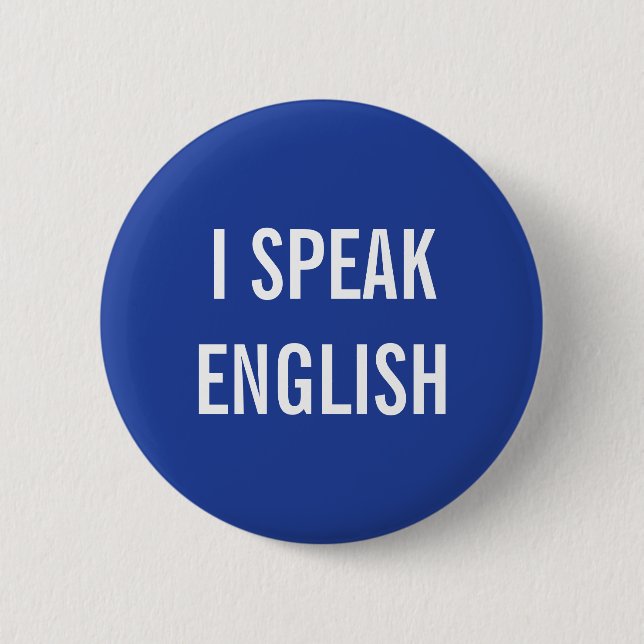 JAG TALAR ENGLISH BUTTON KNAPP (Framsida)