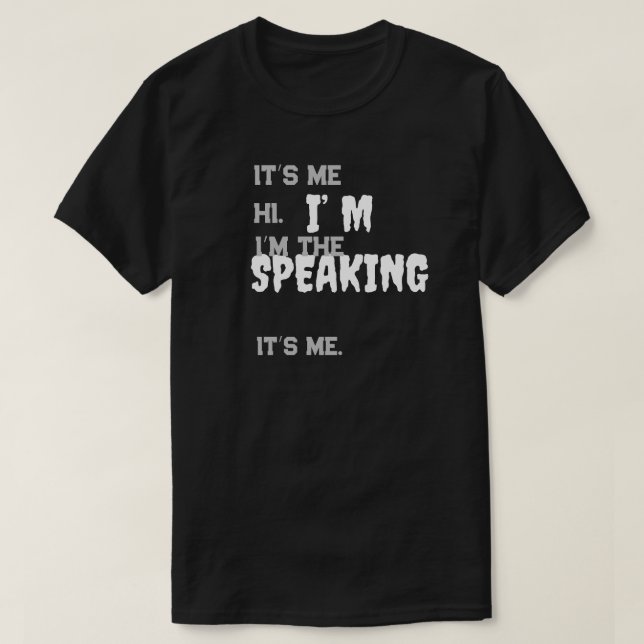 Jag talar ett lustigt citat som debatterar valet t shirt (Design framsida)