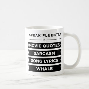 Jag talar flitigt in kaffemugg