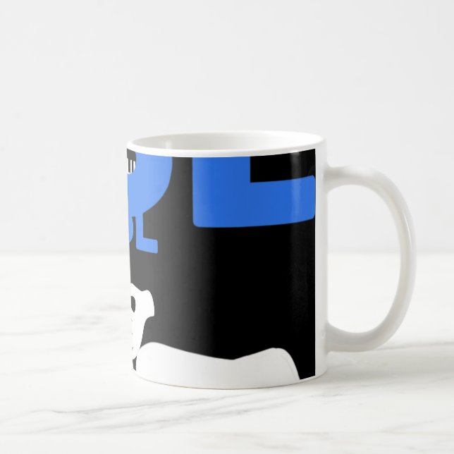 Jag talar Fluent ASL. ASL Hand Sign Language Döv P Kaffemugg (Höger)
