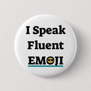 Jag talar Fluent Emoji Knapp