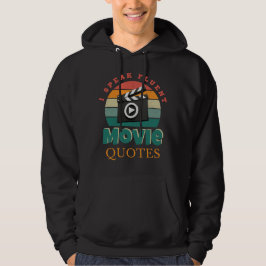 Jag talar fluent filmcitat Ljuny Filmmaker Critic Hoodie