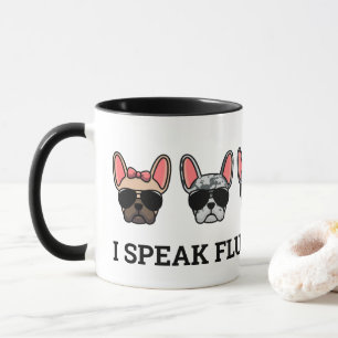 Jag talar Fluent Frenchie Funny Fransk Bulldog-cit Mugg