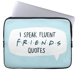 Jag talar Fluent FRIENDS™-citat Laptop Fodral