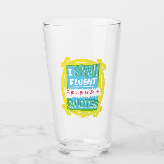 Jag talar Fluent FRIENDS™-offerter - hål Glaskopp (Framsida)