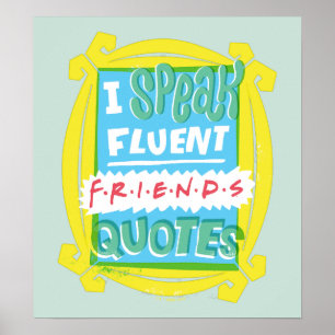 Jag talar Fluent FRIENDS™-offerter - hål Poster