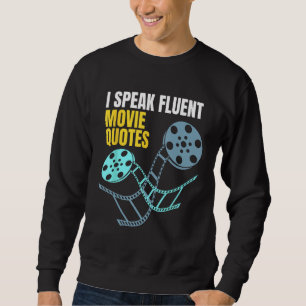 Jag talar Fluent Movie-citat 1 Lång Ärmad Tröja