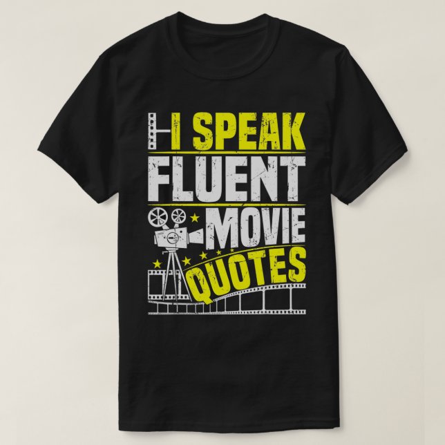 Jag talar fluent Movie citerar Sarcastic Movie Flä T Shirt (Design framsida)