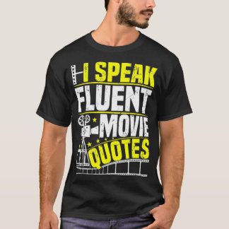 Jag talar fluent Movie citerar Sarcastic Movie Flä T Shirt
