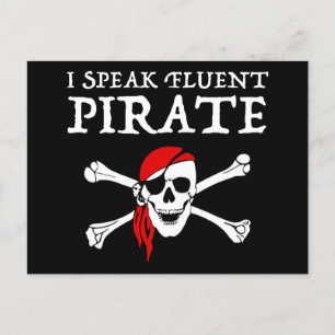 Jag talar Fluent Pirat Vykort