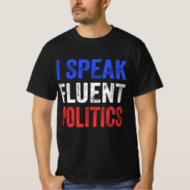 Jag talar Fluent Politik Lundnyj T Shirt