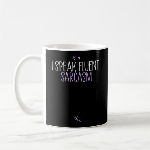 Jag talar Fluent Sarcasm Hoodie Funny Sarcastic Hu Kaffemugg